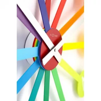 NeXtime klok 2995di Colour Guide, Ø 60 cm, sienas pulkstenis, daudzkrāsains