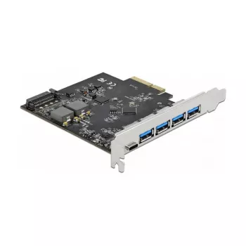 PCI Express x4 Karte DeLOCK 89026 ar 5 USB 3.2 portiem