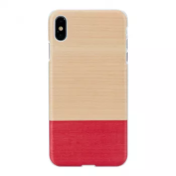 Aizsargmaciņš iPhone XS Max man and wood — balts miss match