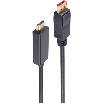 ShiverPeaks BS10-71045 3m DisplayPort–HDMI video kabelis, melns