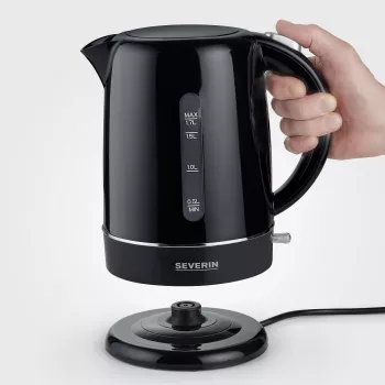 Severin WK 4322 elektriskā tējkanna 1.7 L 2200 W Melna