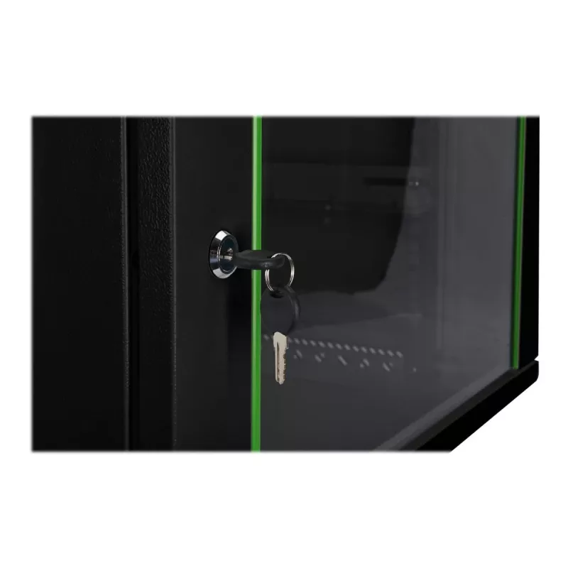 DIGITUS Dynamic Basic DN-19 16-U-EC-SW – 19 inch tīkla skapis sienas montāžai, 16U, melns (RAL 9005)