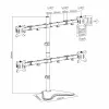 Sbox LCD-F048 četru monitoru galda stiprinājums (13-32/4x8kg/100x100)
