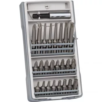 Skrūvgriežu komplekts 25 gab. T10, T15, T20, T25, T30, T40, PH2, PZ2 Garums 25 mm, 49 mm