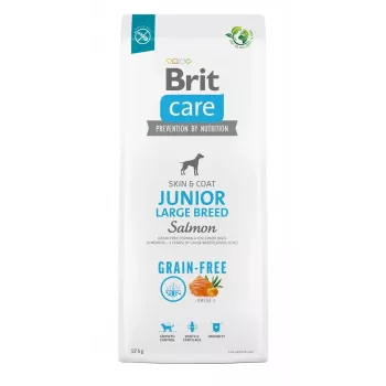 Sausā suņu barība Brit Care Puppy Potato Salmon 12 kg Bezgraudu Lielām Šķirnēm 28% Olbaltumvielas 15% Tauki