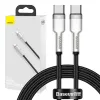 USB-C uz USB-C kabelis Baseus CATJK-C01, USB 3.2 Gen 1, 1 m, Melns