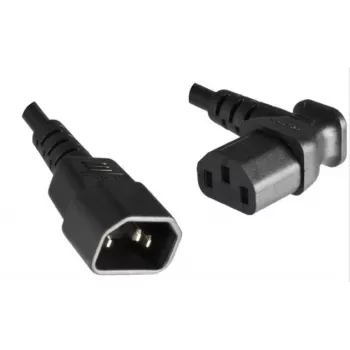 Microconnect PE040618A strāvas kabelis melns 1.8 m C13 savienotājs C14 savienotājs