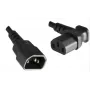 Microconnect PE040618A strāvas kabelis melns 1.8 m C13 savienotājs C14 savienotājs
