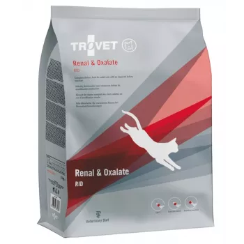 Sausā barība kaķiem TROVET Renal & Oxalate RID veterinārā diēta, 2.5 kg, vista, urīnceļu atbalsts