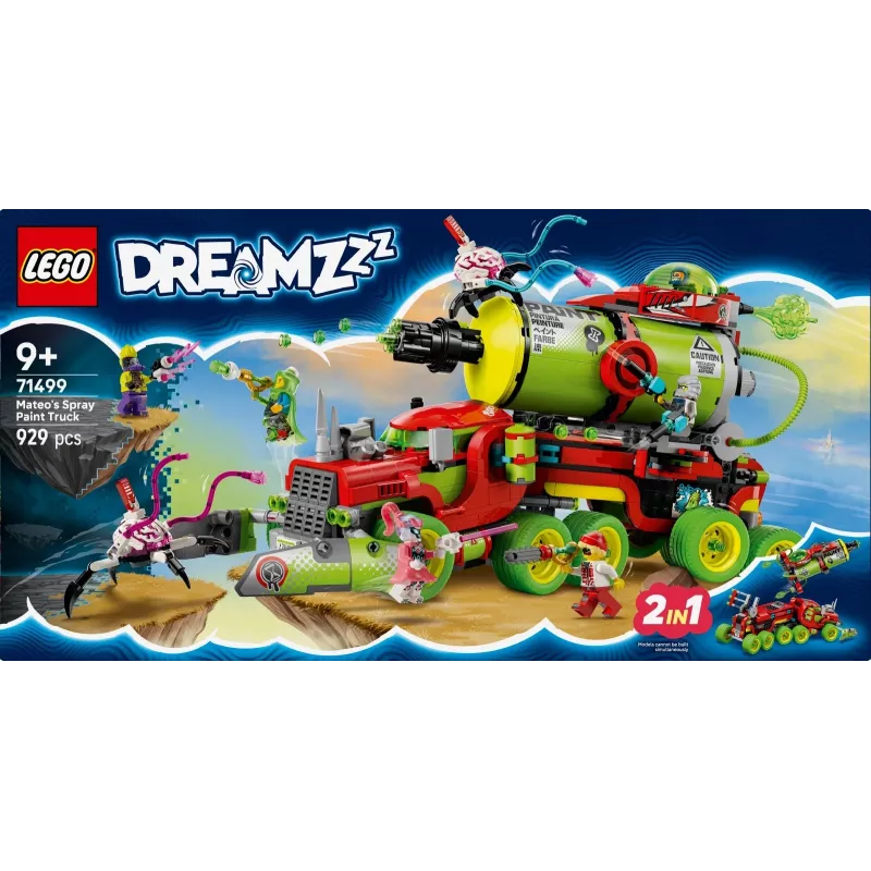 LEGO DREAMZZZ 71499 Mateo krāsu smidzināšanas kravas automašīna