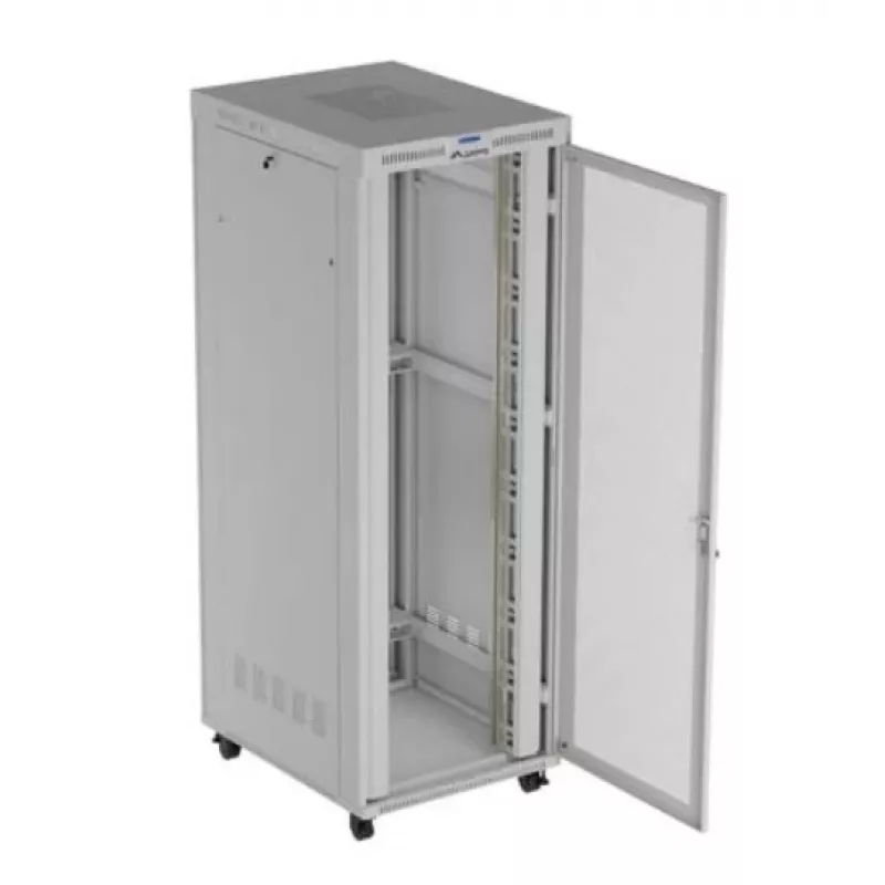 19 collu skapis LANBERG FF01-8047-23SL 47U 800x1200 mm Pelēks ar perforētām durvīm