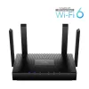 Cudy WR3000 bezvadu maršrutētājs Gigabit Ethernet divjoslu (2,4 GHz / 5 GHz) Melns
