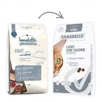 BOSCH Sanabelle Light Low Caloriju Mājputnu sausa barība kaķiem - 8kg
