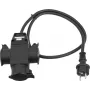 Pagarinātājs EUROLITE 30247014 — 1 m, 3 kontaktligzdas, 3×1,5 mm²