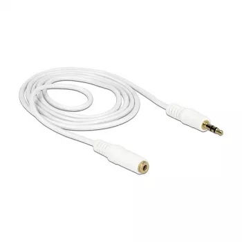 Audio kabelis 3.5 mm M-F DeLOCK 83767 2 m Balts