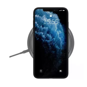 Matēts silikona maciņš 3mk iPhone 13 Melns