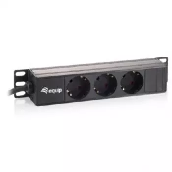 Equip 3-izejas Franču Strāvas Sadalītājs 10 collu 1U Plastmasas 250V 16A