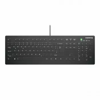 Medicīniskā tastatūra CHERRY AK-C8112 USB QWERTZ Vācu Melna 105 taustiņi