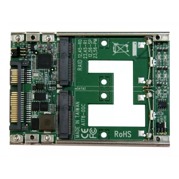 StarTech.com Divu mSATA SSD uz 2.5 inch SATA RAID adapteris