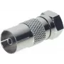 Adapter ShiverPeaks IEC sievišķais uz F vīrišķo modelis 85321-EC TV un antenas savienojumiem