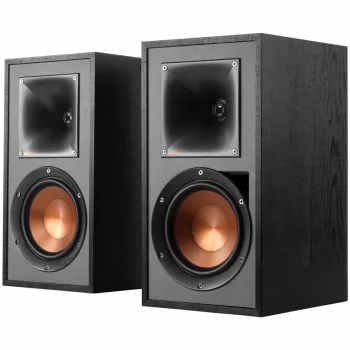Aktīvā grāmatplaukta skaļruņu sistēma KLIPSCH R-51PM — Vadu un bezvadu, 120 W, Melns/Vara