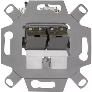 Rutenbeck UM-Cat.6A iso 10G-MD 2 Up 0 sienas kontaktligzda — Cat.6A keystone, ekranēta, 2 porti