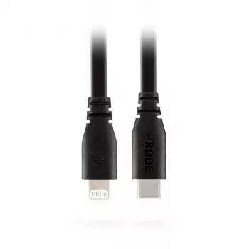 Rode SC19 1.5m USB-C uz Lightning kabelis - melns