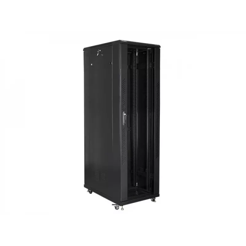 Lanberg FF01-8042-12B brīvi stāvošs 19 inch skapis 42U/800x1000 mm (plakanā iepakojumā) melns