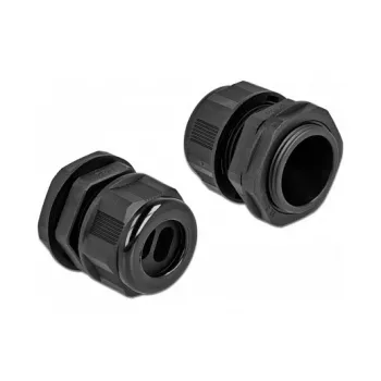 Kabeļu ievads DeLOCK 60393 Melna Plastmasa 2 gab