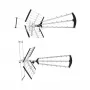 Āra/iekštelpu DVB-T antenna LIBOX LB2000 ar 69 dB pastiprinātāju, 174–790 MHz, alumīnijs/melns