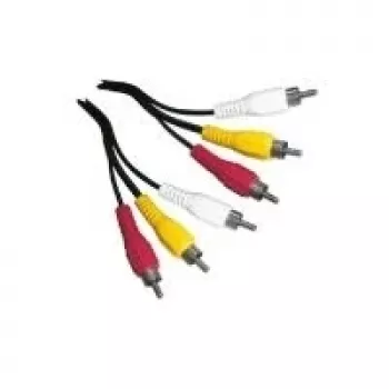 Kompozīta video kabelis Schwaiger CIK5015 1.5m 3 x RCA Melns