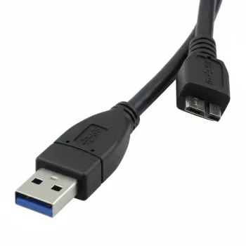 ROLINE USB 3.0 kabelis - USB A (vīriešu) uz Micro-USB B (vīriešu) - 3 m - Melns (11.02.8877)