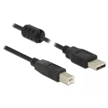 USB kabelis DeLOCK 0.5m USB 2.0-A USB 2.0-B Melns