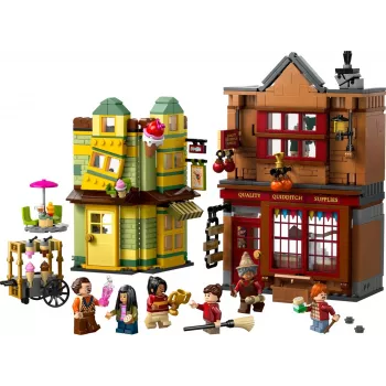 LEGO Harry Potter 76452 Cūkkārpas pūķa saldējuma kafejnīcas mini būvējums, 795 gabali, 6 minifigūras, 8+ gadi