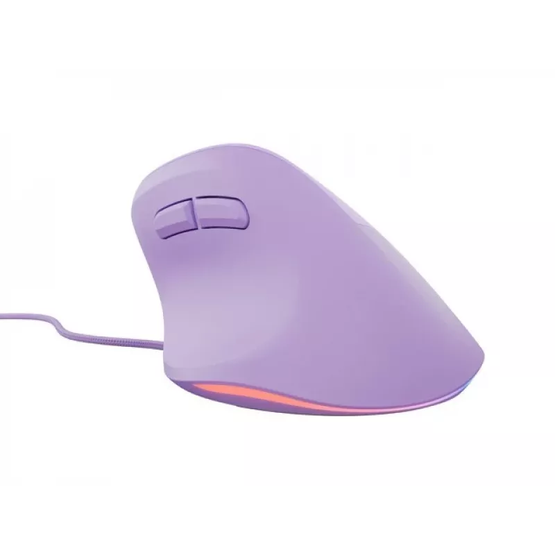 NATEC Crake 2 Pro pele - vertikāla, vadu, USB, optiska, 12800 DPI, violeta