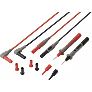 VOLTCRAFT MSL-850 Premium Silikona Testa Vadi ar Zelta Kontaktiem 1.2 m 1 Pāris (VC-17312690)
