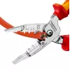 Kabeļu noņēmējs Knipex 13 76 200 ME 6 mm noņemšanas jauda Sarkans Nerūsējošais tērauds Dzeltens