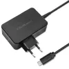 Qoltec PD 120W Turbo ātrais lādētājs | 5-28V | 3-4,5A | USB-C | Melns