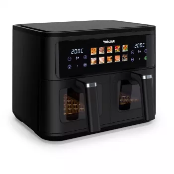 Gaisa fritieris Tristar FR-9075 Double 9 L, 2500 W, skārienjutīga vadība, LCD, melns, 60 °C min