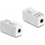Keystone modulis DELOCK stereo ligzda sieviete 3.5 mm 4 kontaktu uz stereo ligzda sieviete 3.5 mm 4 kontaktu balts