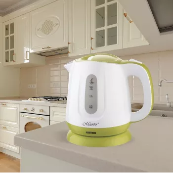 Feel-Maestro MR013 zaļa elektriskā tējkanna 1 L 1100 W Zaļa, Balta