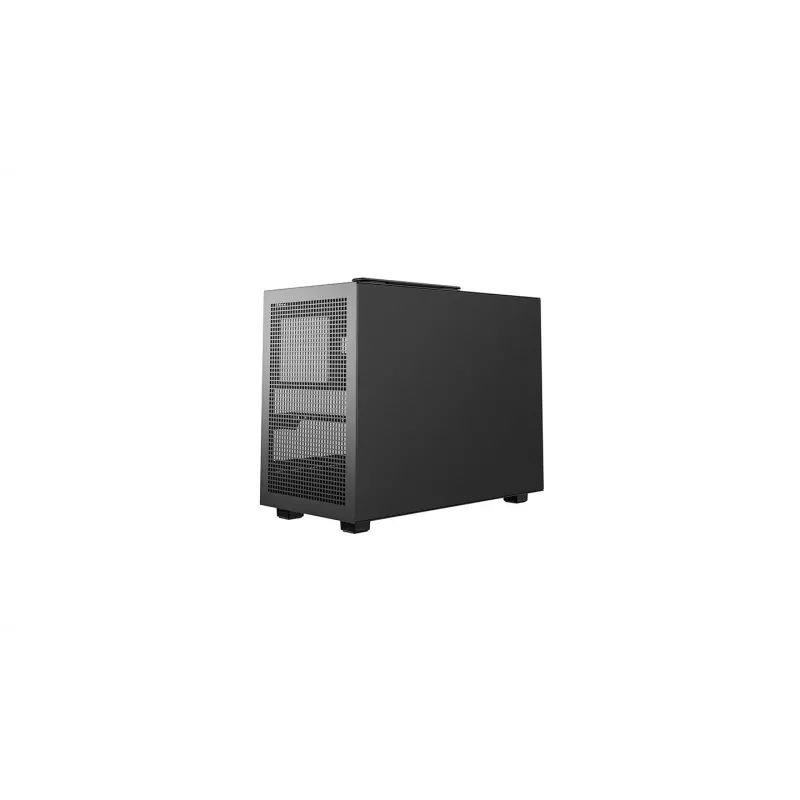 DeepCool CH160 PLUS R-CH160-BKNGM0-G kompakts (SFF) datora korpuss, Mini-ITX/Micro-ATX, rūdīts stikls, melns