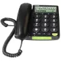 Doro PhoneEasy 312cs vadu telefons ar lielām pogām, melns