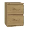 Naktsgaldiņš Top e shop M2 ARTISAN, 2 atvilktnes, Ozolkoka efekts, 300×300×400 mm