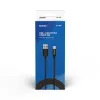 Savio CL-129 USB kabelis 2 m USB 2.0 USB A USB C Melns