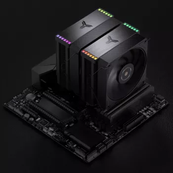 CPU dzesētājs Jonsbo HX6280 PWM RGB 130 mm, melns