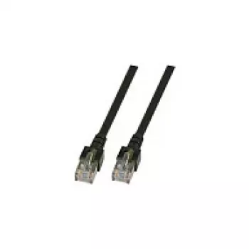 EFB-Elektronik RJ45 savienojuma kabelis Cat.5e SF/UTP PVC CCA melns 5m (K5456.5)