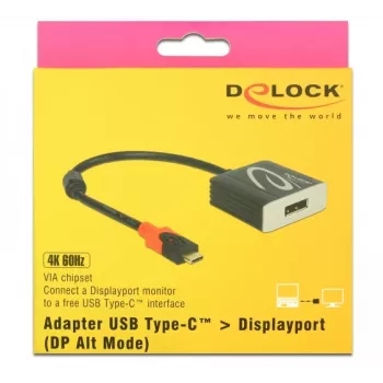 USB-C uz DisplayPort adapteris DeLOCK 63312