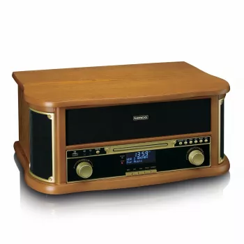 Lenco TCD-2571WD atskaņotājs 10W koka korpuss 1 disks DAB FM Bluetooth