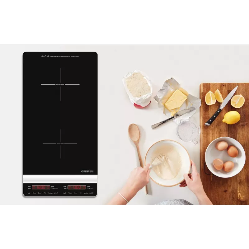 G3 Ferrari Dinamiko Deep Black Countertop 29.5 cm Zone indukcijas plīts 2 zonām